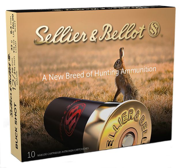 Picture of Sellier & Bellot SB12BSJ Hunting  12Gauge 2.75" 9Pellets 1 1/8oz 00Buck Shot 10 Box/25 Case