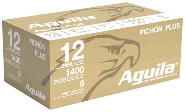 Picture of Aguila 1CHB1297 Pichon Plus High Velocity 12Gauge 2.75" 1 1/4oz 9Shot 10 Per Box/25 Case