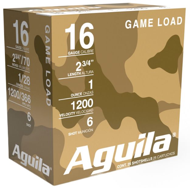 Picture of Aguila 1CHB1616 Birdshot Standard Velocity 16Gauge 2.75" 1oz 6Shot 25 Per Box/10 Case