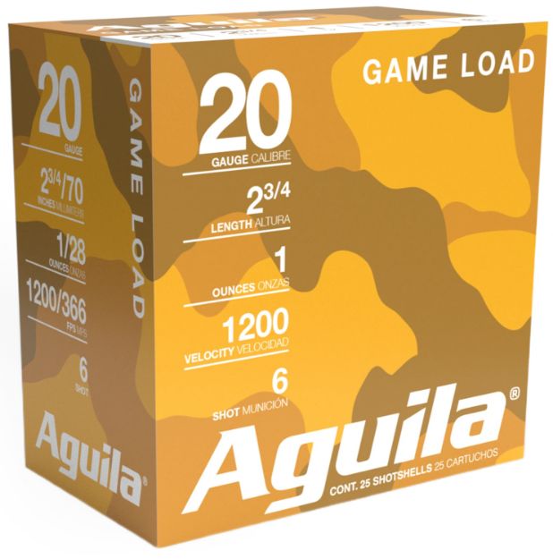 Picture of Aguila 1CHB2006 Birdshot High Velocity 20Gauge 2.75" 1oz 6Shot 25 Per Box/10 Case