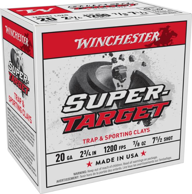 Picture of Winchester Ammo TRGT207 Super-Target  20Gauge 2.75" 7/8oz 7.5Shot 25 Per Box/10 Case