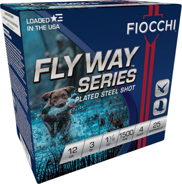 Picture of Fiocchi 123ST4 Flyway  12Gauge 3" 1 1/8oz 4Shot 25 Per Box/10 Case