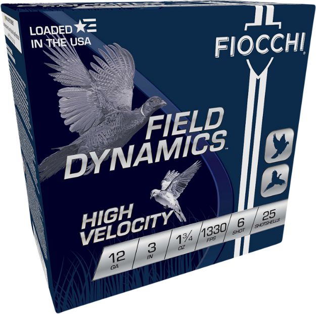 Picture of Fiocchi 123HV6 Field Dynamics High Velocity 12Gauge 3" 1 3/4oz 6Shot 25 Per Box/10 Case