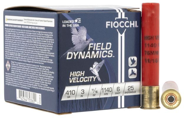 Picture of Fiocchi 410HV6 Field Dynamics High Velocity 410Gauge 3" 11/16oz 6Shot 25 Per Box/10 Case