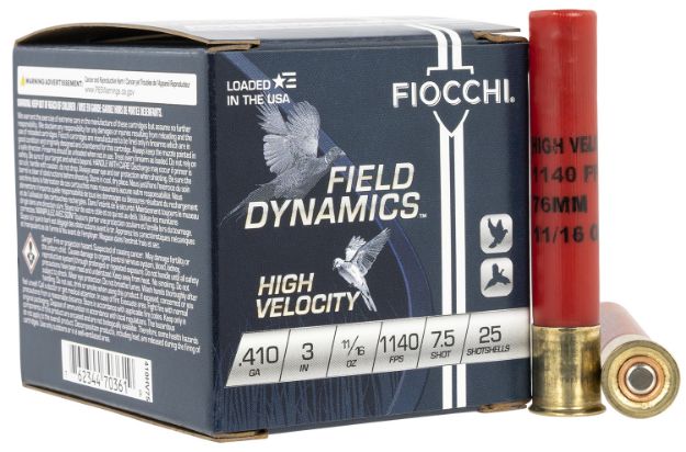 Picture of Fiocchi 410HV75 Field Dynamics High Velocity 410Gauge 3" 11/16oz 7.5Shot 25 Per Box/10 Case