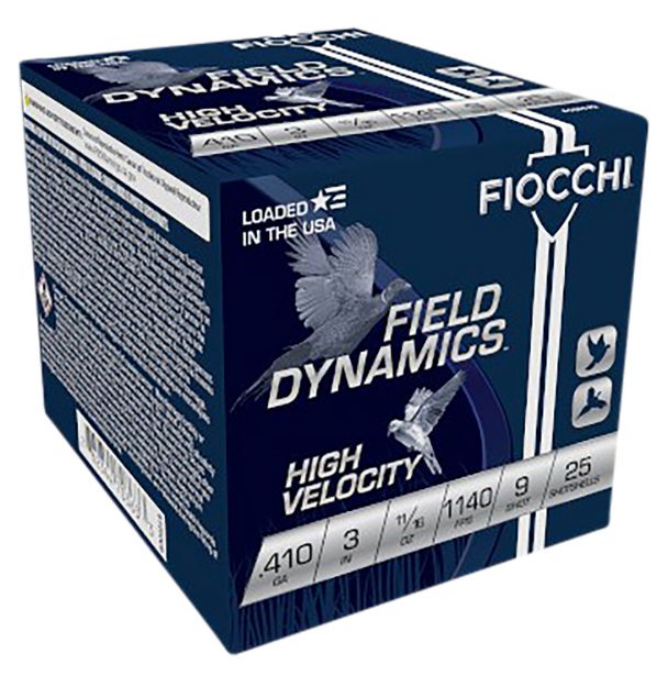 Picture of Fiocchi 410HV9 Field Dynamics High Velocity 410Gauge 3" 11/16oz 9Shot 25 Per Box/10 Case