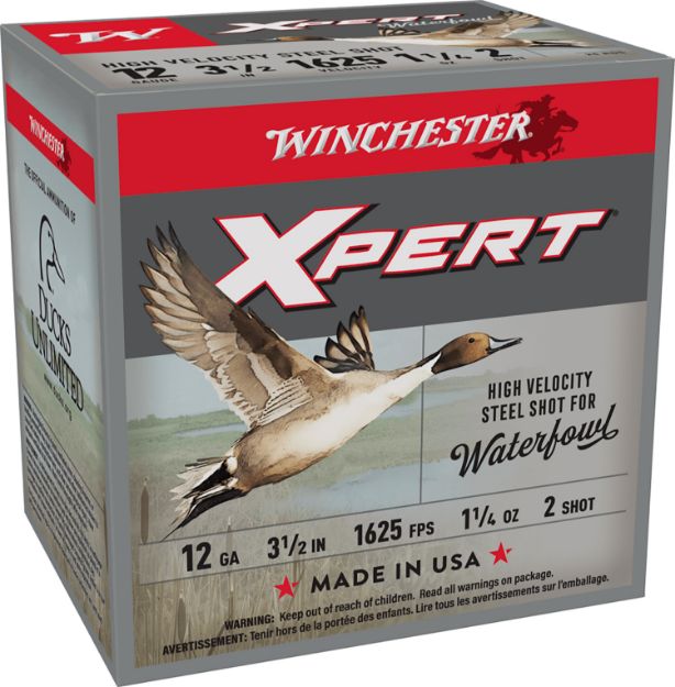 Picture of Winchester Ammo WEX12LM2 Super X Xpert High Velocity 12Gauge 3.50" 1 1/4oz 2Shot 25 Per Box/10 Case