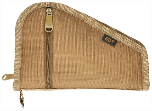 Picture of Bulldog BDT619T Deluxe Pistol Case With Pocket & Sleeve, Tan Water-Resistant Outer Shell, Impact-Resistant Padding, Heat-Resistant Quilted Lining 9"L x 6"H