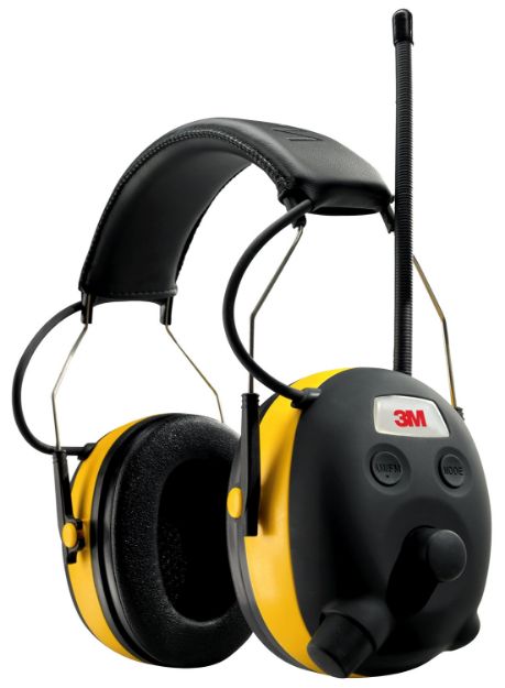 Picture of Peltor 90541H1DCPS Worktunes  24 dB Over the Head Yellow/Black