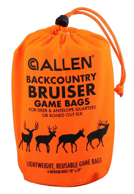 Picture of Allen 6591 BackCountry Bruiser Deer Game Bag Set Orange Polyester 4 Bags