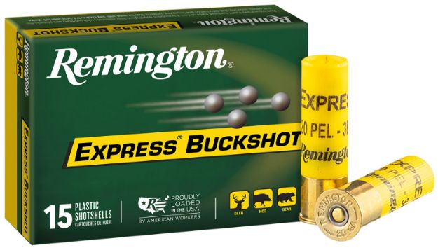 Picture of Remington Ammunition 26877 Express Buckshot 20Gauge 2.75" 3Buck Shot 15 Per Box/5 Case