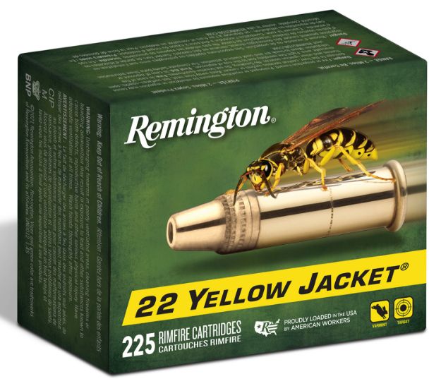 Picture of Remington Ammunition 21233 Yellow Jacket Rimfire 22LR 33gr Truncated Cone Hollow Point 225 Per Box/10 Case