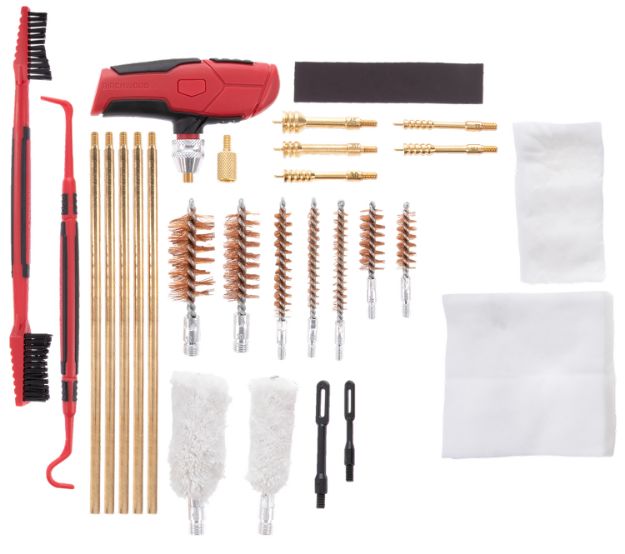 Picture of Birchwood Casey UNVCLNKIT Universal Cleaning Kit Multi-Caliber/Multi-Gauge 22 Pieces Black/Red