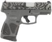 Picture of Taurus 1G3C931GZEB G3C  Compact Frame 9mm Luger 12+1 3.26" Matte Stainless Steel Barrel, Gray w/Zebra Stripes Serrated Steel Slide, Black Polymer Frame w/Picatinny Rail, Black Polymer Grip, Right Hand