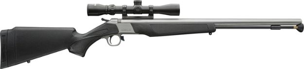 Picture of CVA PR2117SSC Wolf V2 50 Cal 209 Primer 24" Matte Stainless Barrel/Rec Black Synthetic Stock Includes 3-9x32mm Scope