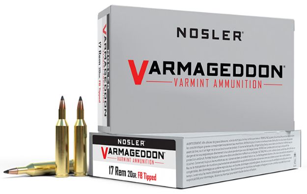 Picture of Nosler 65105 Varmageddon  17Rem 20gr Flat Base Tipped 20 Per Box/20 Case