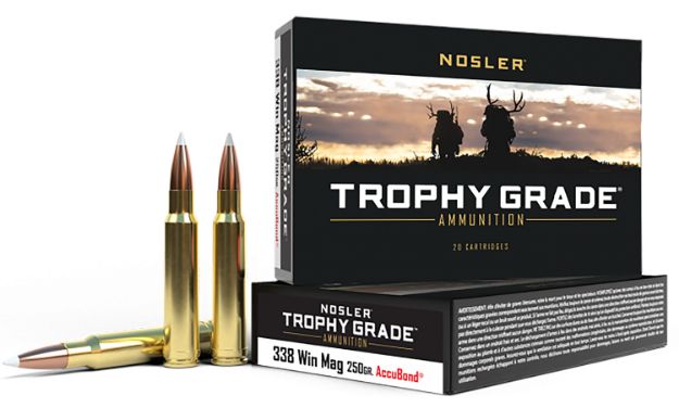 Picture of Nosler 60086 Trophy Grade  338WinMag 250gr Nosler AccuBond 20 Per Box/10 Case