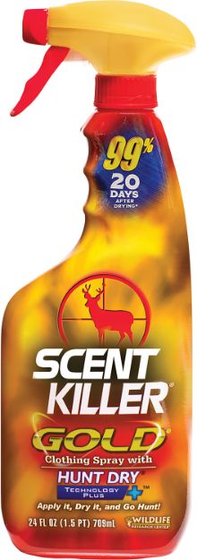 Picture of Wildlife Research 1255 Scent Killer Gold  Odor Eliminator Odorless Scent 24 oz Trigger Spray