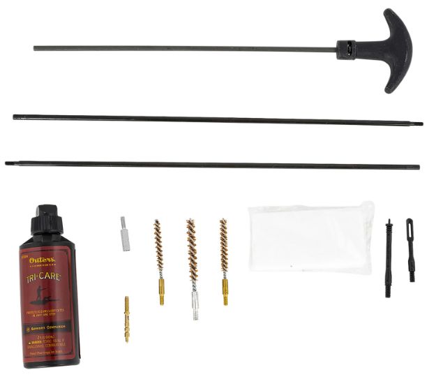 Picture of Outers 46215 Brass Rod Rifle Kit Small Bore Rifle 17/204/22 Caliber 9 Pieces