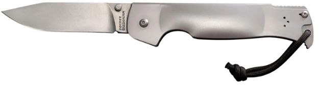 Picture of Cold Steel CS95FB Bushman Pocket 4.50" Folding Clip Point Plain Stone Washed 4116 Stainless Steel Blade/Stone Washed 420 Stainless Steel Handle Includes Pocket Clip