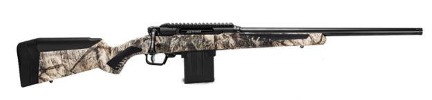 Picture of Savage Arms 57657 Impulse Predator 22-250 Rem 10+1 Matte Black 20" Threaded Barrel/Rec, Mossy Oak Terra Gila Fixed AccuStock with AccuFit, Includes Detachable Box Mag