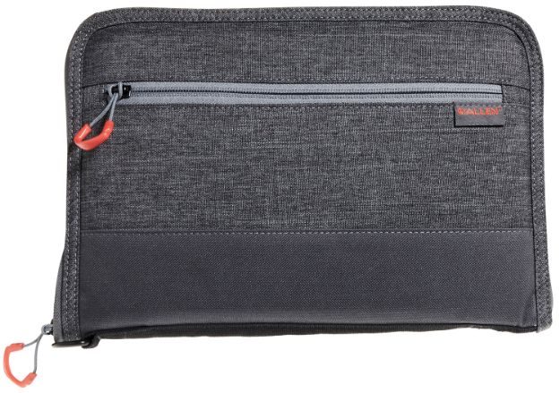 Picture of Allen 7757 Auto-Fit 2.0 Deluxe Handgun Case Gray w/Red Accents, Foam Padding, Knit Interior, Exterior Pocket  Finish for Most Full-Size Semi-Autos 11" L