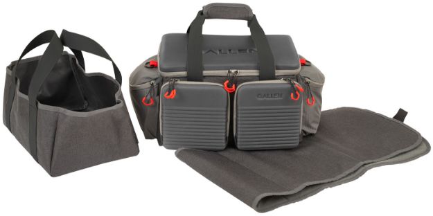 Picture of Allen 8325 Competitor Premium Gray Molded Lockable Range Bag w/Internal Tote & Fold-Up Gun Mat