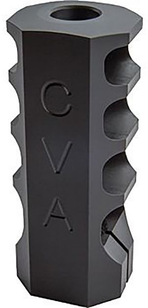 Picture of CVA AC1725 Muzzle Brake  Black Nitride with 3/4"-20 tpi Threads for 45 Cal CVA Paramount, Accura LR-X, Accura MR-X