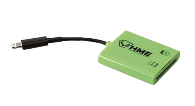 Picture of HME HMESDCRIOS Memory Card Reader iOS Fits iPhone/iPad Up To 256GB Black/Green