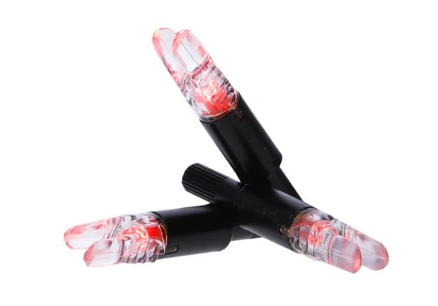 Picture of NAP NAPILLNXRD3PK Thunderglo Illuminated Nock Crossbow Red Half Moon/ 3 Pack