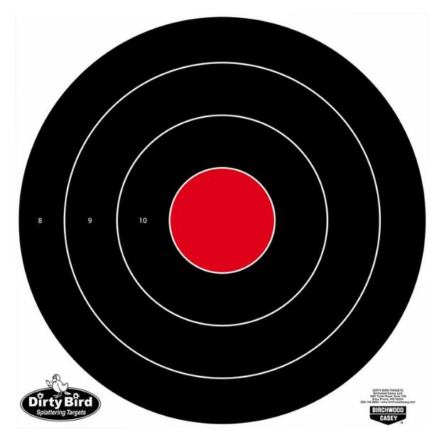 Picture of Birchwood Casey 35181 Dirty Bird  Bullseye Tagboard Target 17.25" 100 Per Pkg