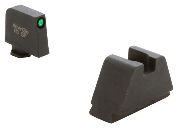 Picture of AmeriGlo GL811 Optic Compatible Sight Set for Glock  3XL Tall Green Tritium Black Outline Front Sight-Black Rear Sight