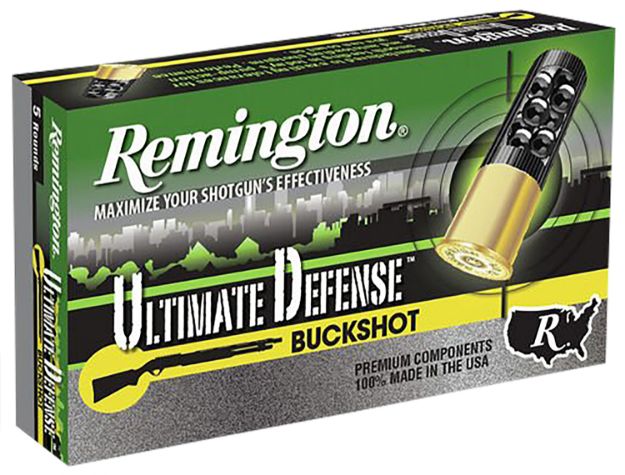 Picture of Remington Ammunition 20633 Ultimate Defense Buckshot 12Gauge 3" 00Buck Shot 5 Per Box/20 Case