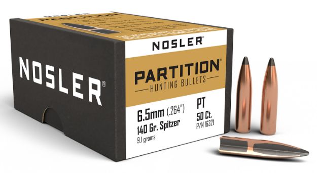 Picture of Nosler 16321 Partition  6.5Creedmoor 140gr Spitzer 50/Box