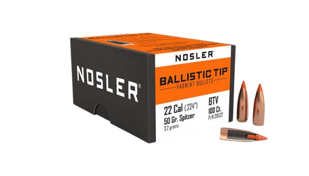 Picture of Nosler 39522 Ballistic Tip  22Cal 50gr Spitzer Point 100/Box