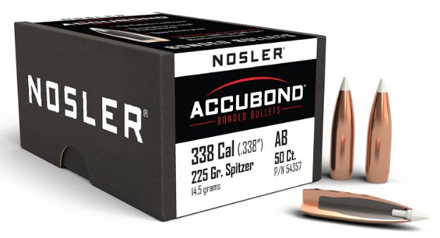 Picture of Nosler 54357 AccuBond  338Cal 225gr Spitzer Point 50/Box