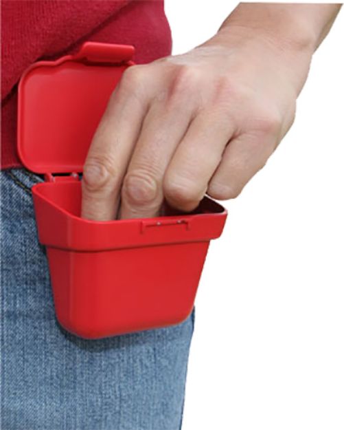 Picture of MTM Case-Gard ABP Ammo Belt Pouch  Handgun/Rifle Multi-Caliber 100rd Belt Clip Mount Red Plastic