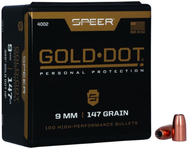 Picture of Speer 4002 Gold Dot Personal Protection 9mm 147gr Hollow Point 100 Per Box/5 Case