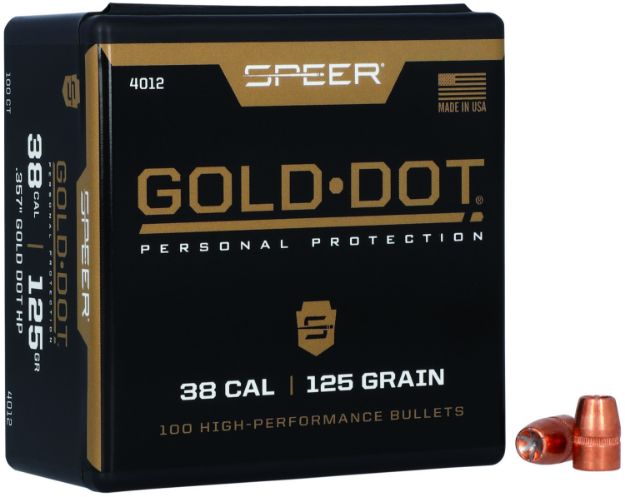 Picture of Speer 4012 Gold Dot Personal Protection 38Cal 125gr Hollow Point 100 Per Box/5 Case