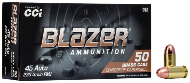 Picture of CCI 5230 Blazer Brass Handgun 45ACP 230gr Full Metal Jacket 50 Per Box/20 Case