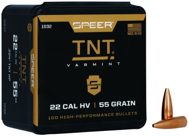 Picture of Speer 1032 TNT  22Cal 55gr Jacketed Hollow Point 100 Per Box/5 Case