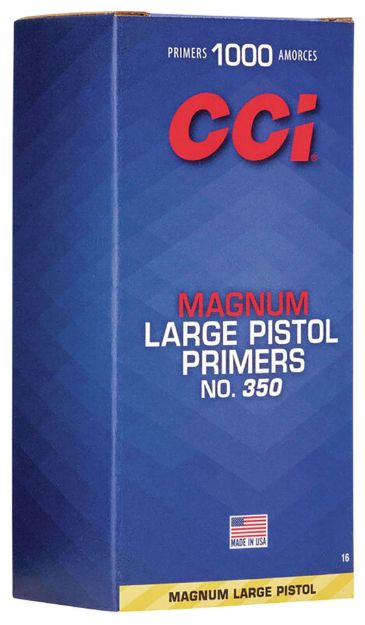 Picture of CCI 0016 Magnum Pistol No. 350 Large Pistol Multi Caliber Handgun 1000/Box