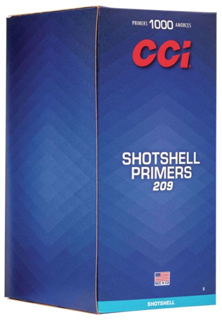 Picture of CCI 8 Shotshell Primers 209 Shotgun 1000/Box