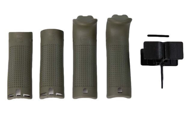 Picture of Glock 39842  Backstrap/Beavertail Set Battlefield Green Polymer