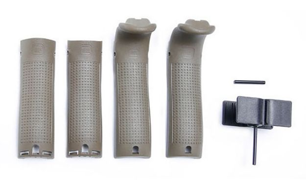 Picture of Glock 30951  Backstrap/Beavertail Set Compatible w/ Glock 17/22/34/35 OD Green Polymer