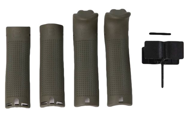 Picture of Glock 39843  Backstrap/Beavertail Set Battlefield Green Polymer