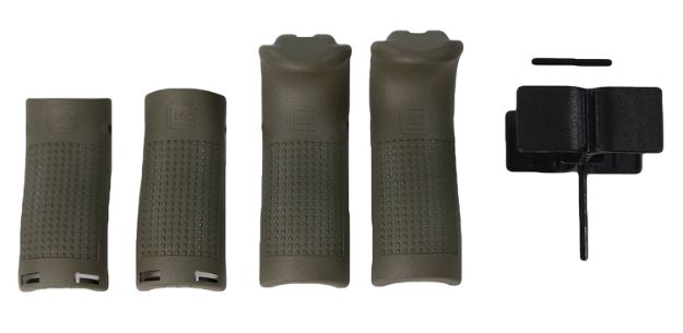 Picture of Glock 39844  Backstrap/Beavertail Set Battlefield Green Polymer