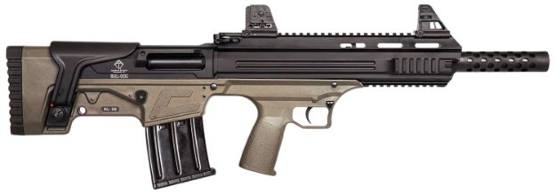 Picture of ATI ATIG20BDT Bulldog  20 Gauge Semi-Auto 3" 5+1 18.50" Black Steel Barrel, Matte Black Aluminum Receiver, Picatinny Mount, Tan Fixed Bullpup Stock