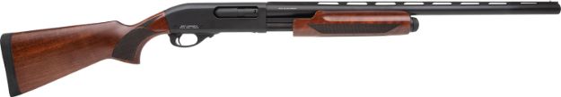 Picture of Rock Island PA12MNL26 PA12 Waterfowl 12 Gauge Pump 3.5" 4+1, 2" Black Anodized Smooth Bore/Vent Rib Barrel & Receiver, Fixed Walnut Wood Stock