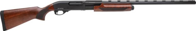 Picture of Rock Island PA12MNL24 PA12 Turkey 12 Gauge Pump 3.5" 4+1, 24" Black Anodized Smooth Bore/Vent Rib Barrel & Receiver, Fixed Walnut Wood Stock